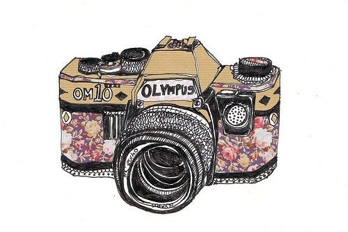 500x334 Vintage Camera Drawing Tumblr