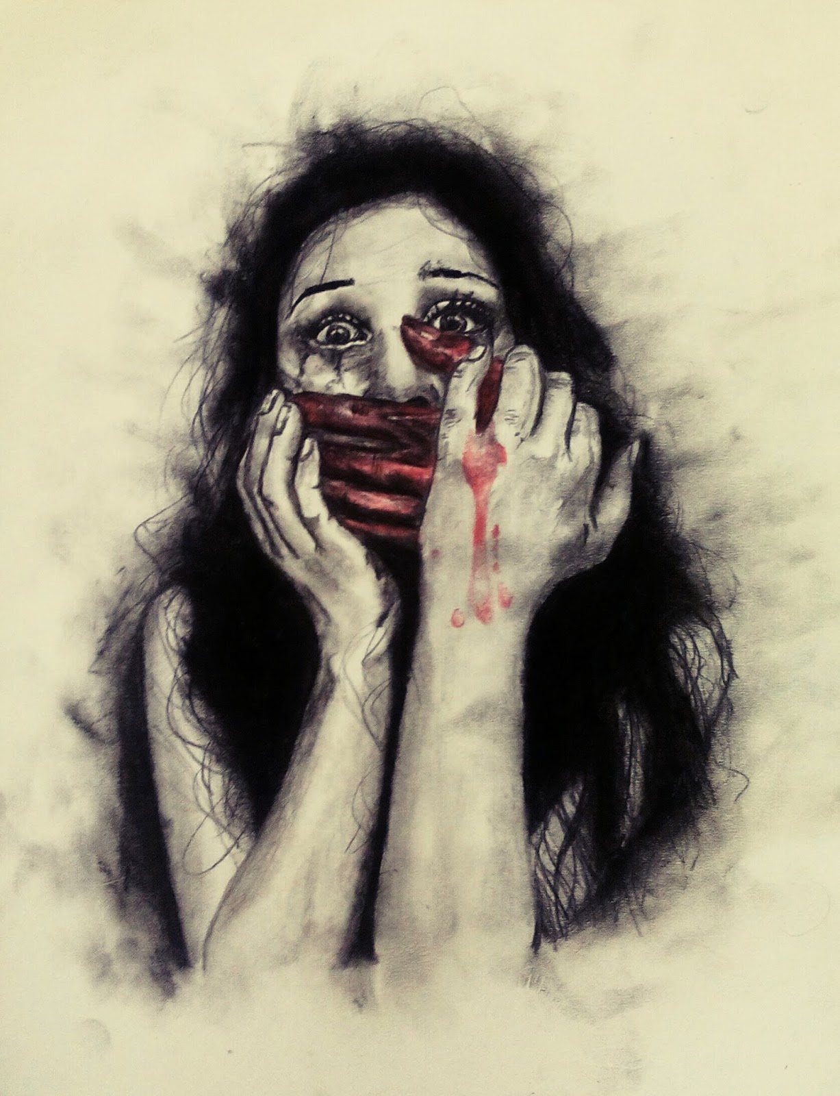 1227x1600 Drawings ,magic And Mentalism By Hameem Charcoal Drawing Of Girl