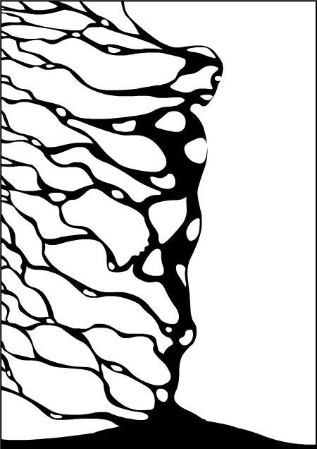 450x636 Black White Drawings About Ordinary Violence In Nature