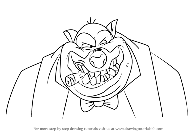 800x567 Learn How To Draw Carface Carruthers From All Dogs Go To Heaven