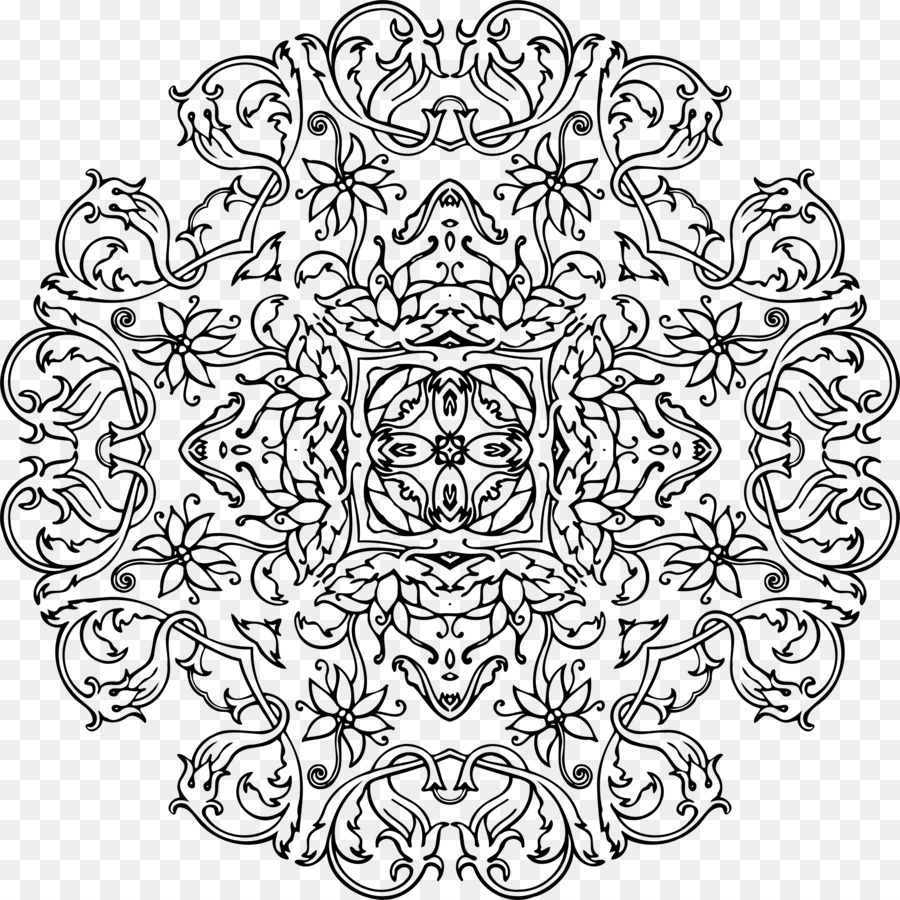 900x900 Ornament Black And White Visual Arts Drawing