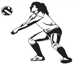234x205 Volleyball Clipart Female Volleyball Player