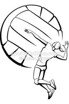 236x354 Volleyball Pic. W Sharpies ) Art Amp Stuff