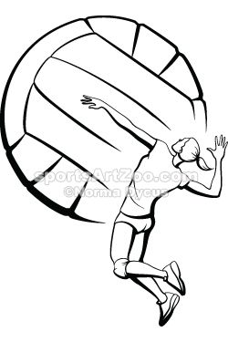250x375 Female Volleyball Player Spiking Volleyball Ideas By Renee
