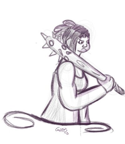 400x460 Waist Sketch (Nadia) By Gnargada720