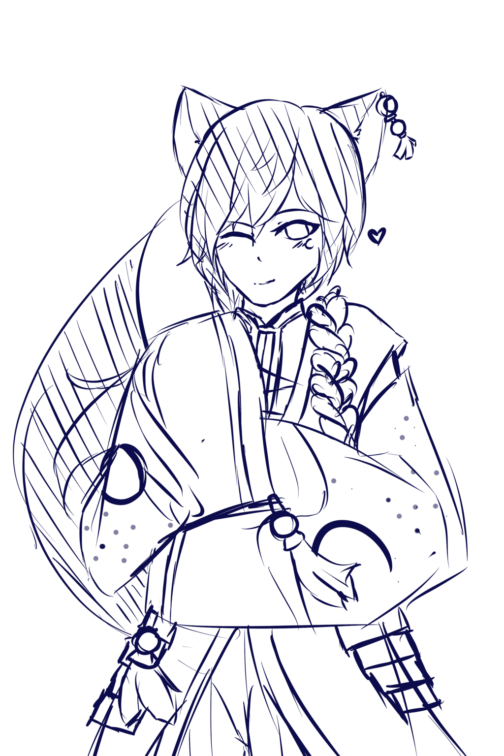 1024x1536 Waist Sketch Commission Example By Rookie Dea