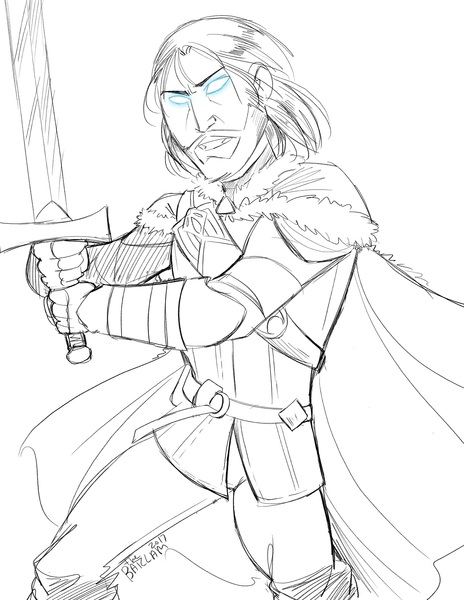 464x600 Waist Up Sketch