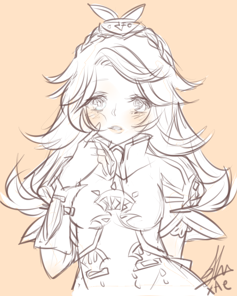 800x1000 Waist Up Sketch By Xaevlyn