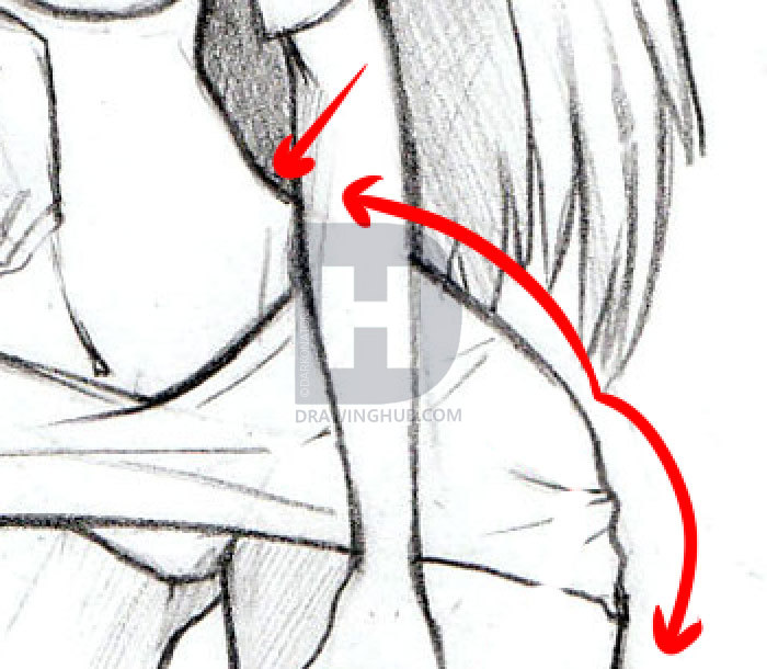 700x610 How To Sketch Anime Girls, Step By Step, Drawing Guide, By