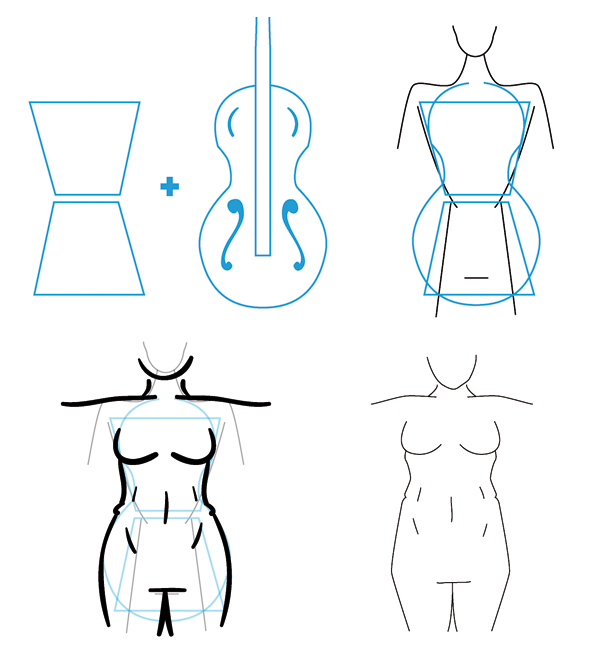 600x669 How To Draw Different Body Types For Males And Females