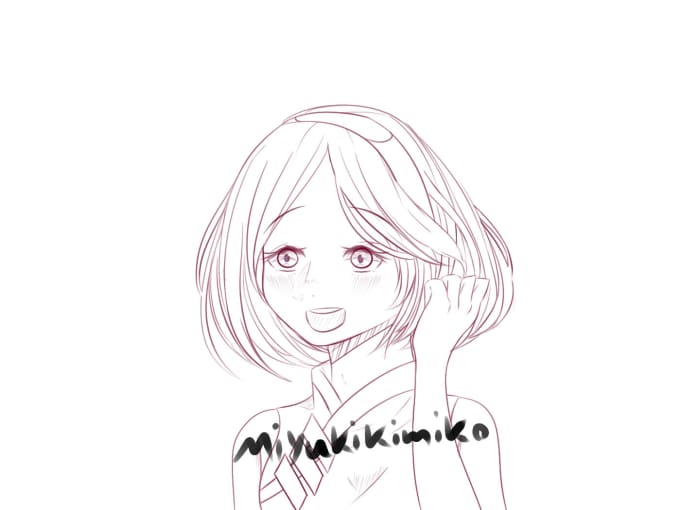 680x510 Draw Waist Up Anime Girl Characters By Miyukikimiko