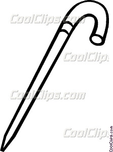223x300 Quad Walking Cane Clipart