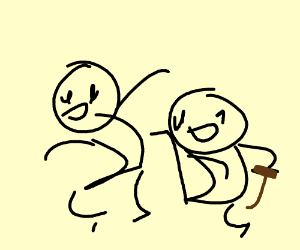 300x250 Two People Dancing One Has A Walking Cane.