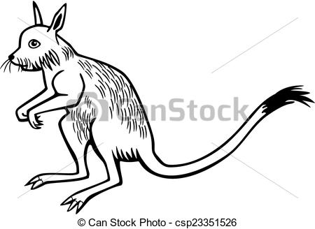 450x328 Spring Hare. Large Rodent The Springhare Vector Illustration