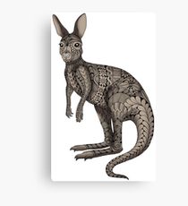 210x230 Wallaby Drawing Canvas Prints Redbubble