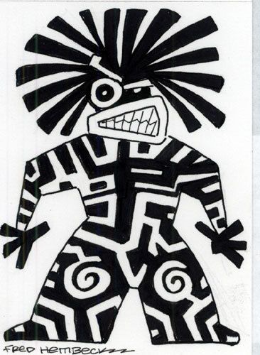 366x500 Fred Hembeck Color Sketch Card Warlock (New Mutantsmarvel)11