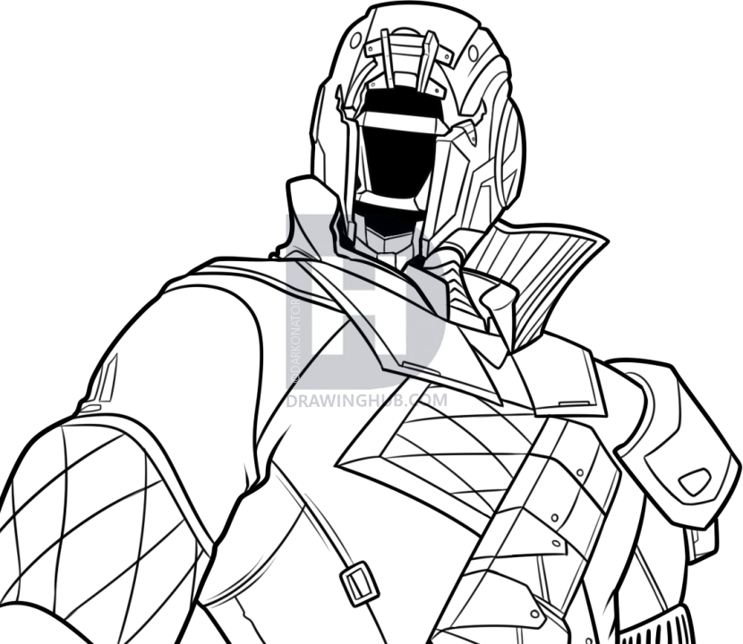 830x720 How To Draw A Warlock From Destiny, Step By Step, Drawing Guide