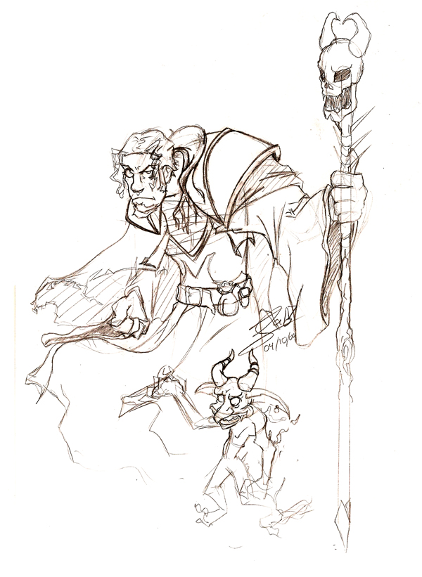 600x821 Human Warlock By Jalbar