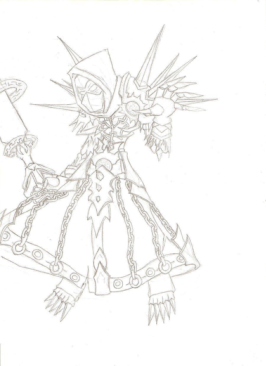 900x1238 Undead Warlock Sketch By Dragon Prince Ryuun