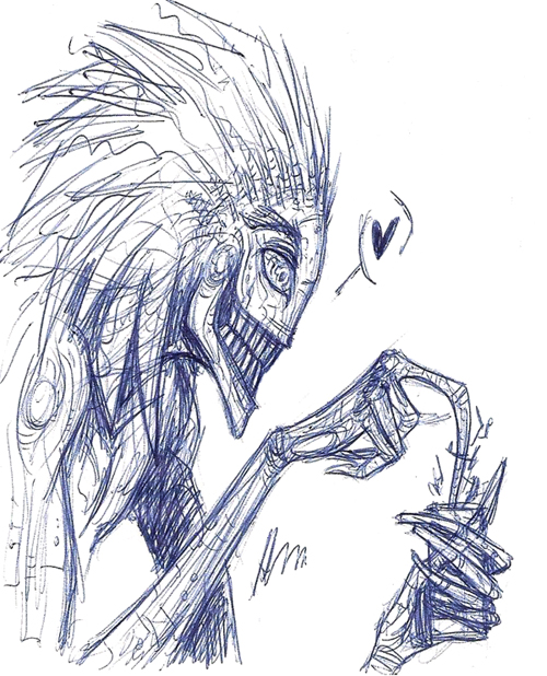 500x618 Warlock Sketch I By H Gallery