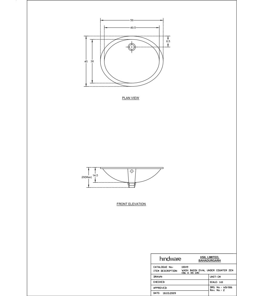 850x995 Buy Hindware White Ceramic Zen Wash Basin Online