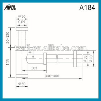 350x350 Wash Basin Brass Siphon Bottle Trap 5