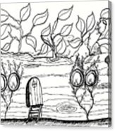 163x186 Wash Day Hollow Log Fairy Home Drawing By Dawn Boyer