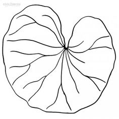 236x236 Lily Pad Pattern. Use The Printable Outline For Crafts, Creating