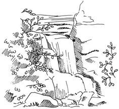 236x216 First Step To Drawing A Lake Is Drawing Guidelines