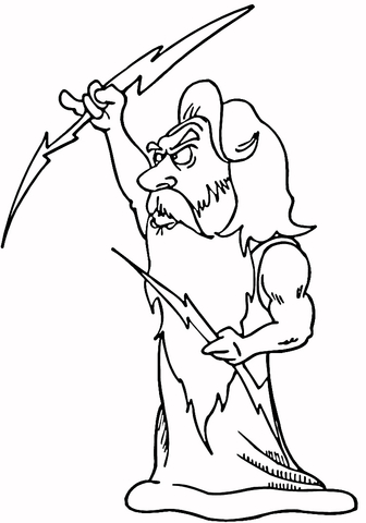 336x480 Wealth Zeus Coloring Page Free Printable Pages