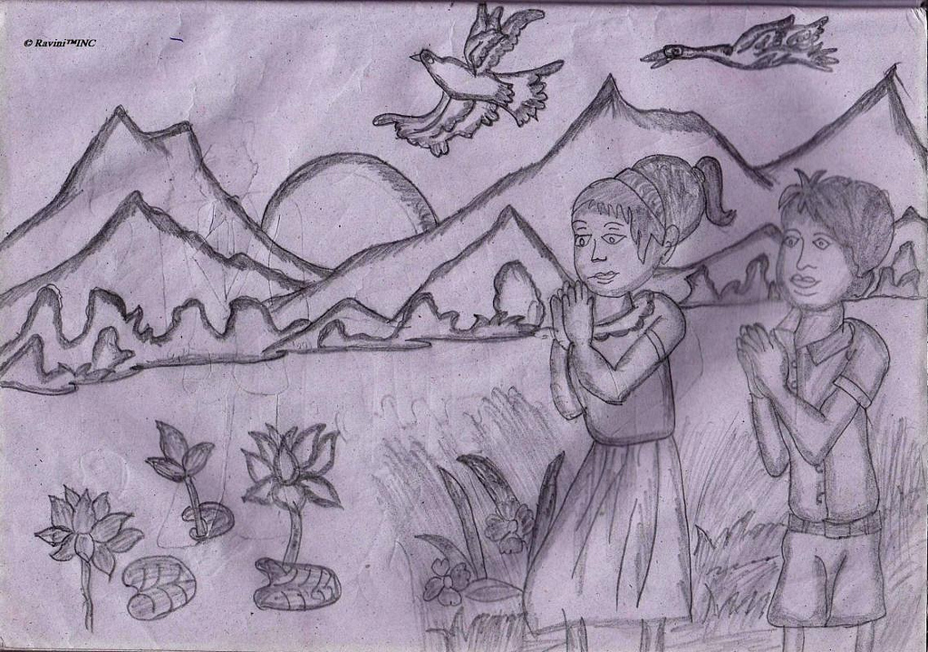 1024x720 Health Is Wealth, So Wake Up Pencil Drawings Amp Fine