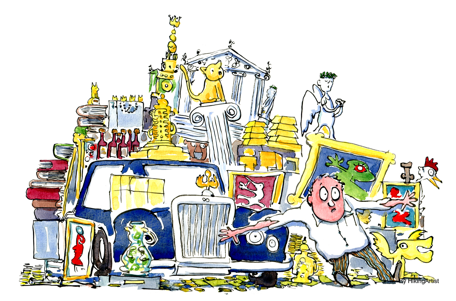 1500x990 Wealth Drawing, Fear Of Loss The Hiking Artist Project By Frits