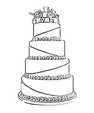 400x480 Wedding Cake Sketch
