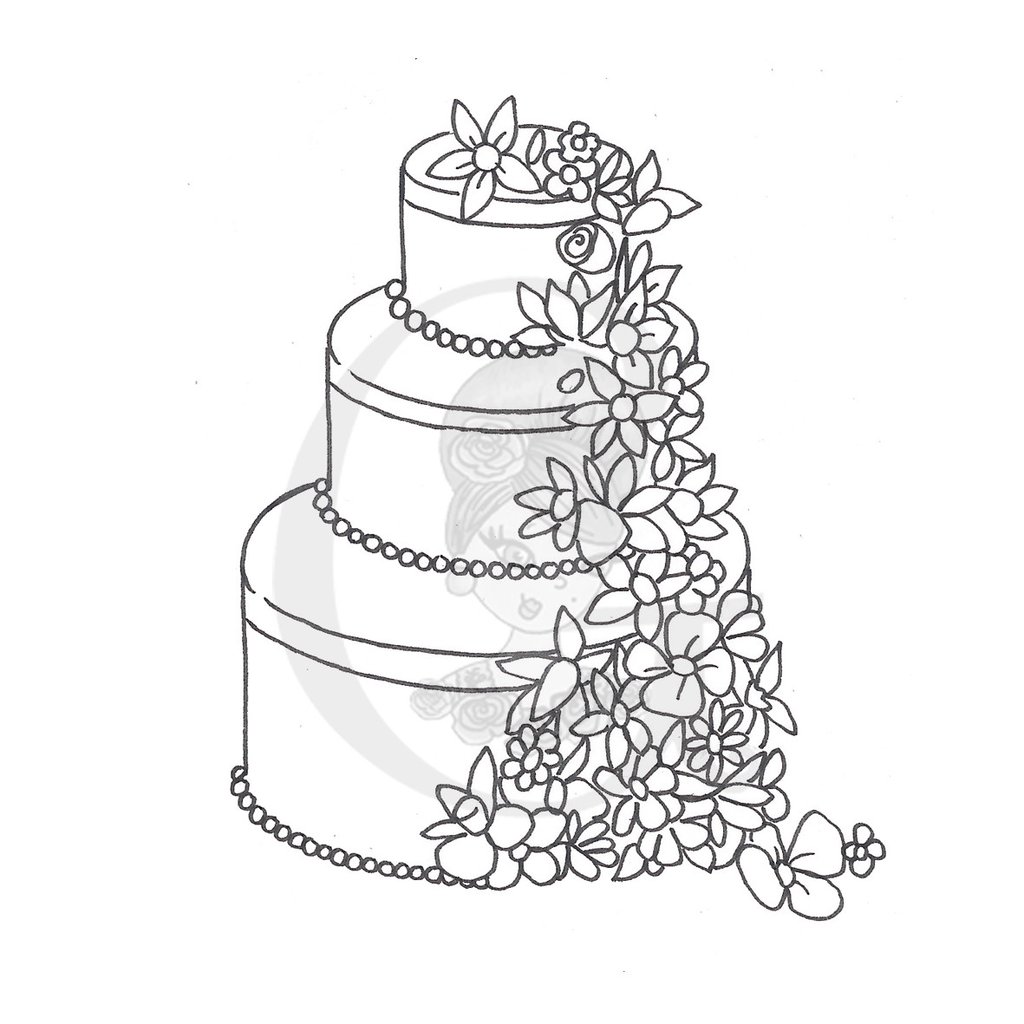 1024x1024 Wedding Cake Drawings