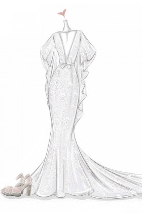 280x420 Wedding Dress Sketches, Prom Dress Sketches, Free Sketching