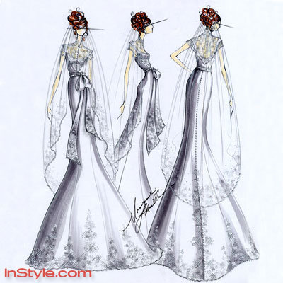 400x400 Fashion Designers Sketch Bella's Wedding Dress