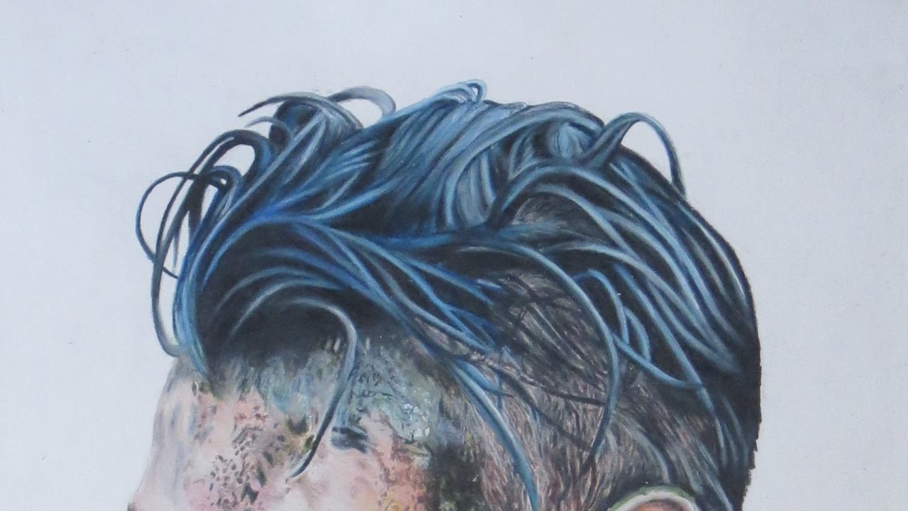 1280x720 Drawing Wet Hair(Narrated Tutorial) Using Erasers And Colored