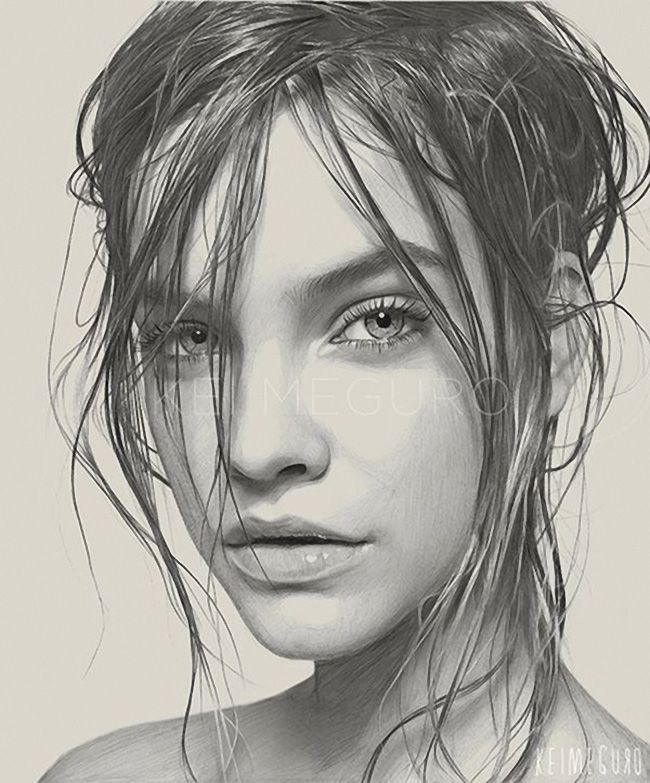 650x783 Wet Hair Illustration