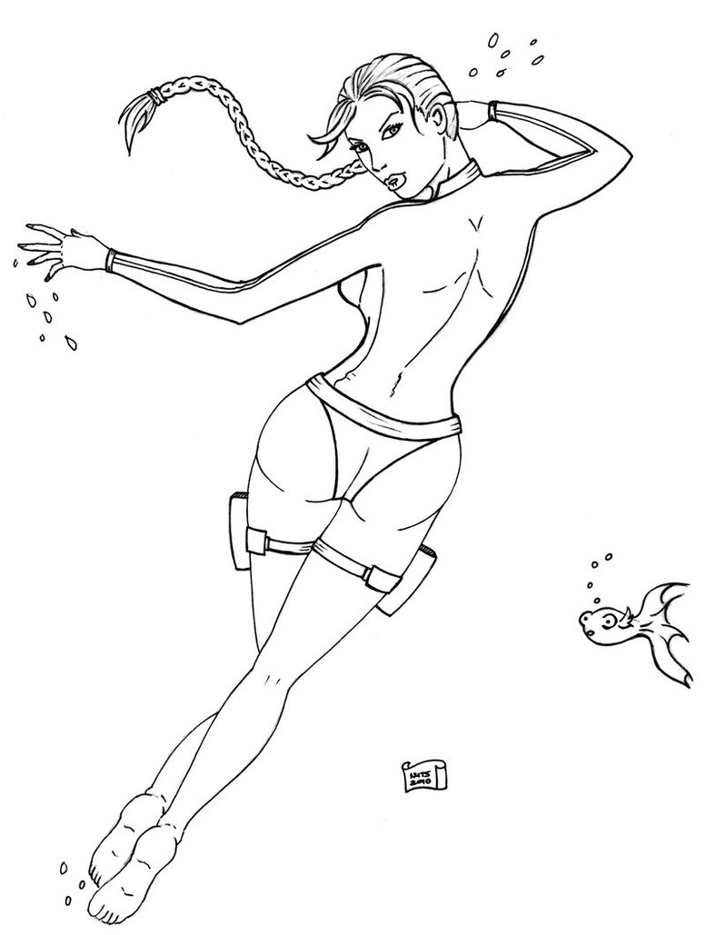 777x1029 Tomb Raider Wetsuit By Forestmoon