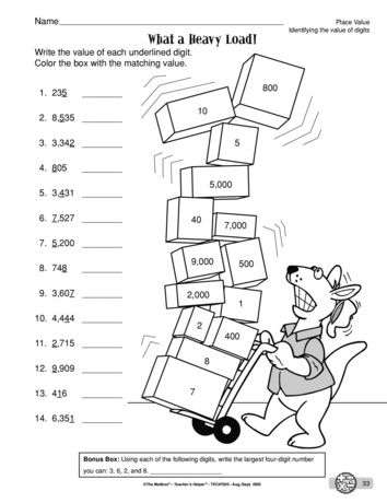 354x460 The 559 Best Place Value Images On Learning Activities