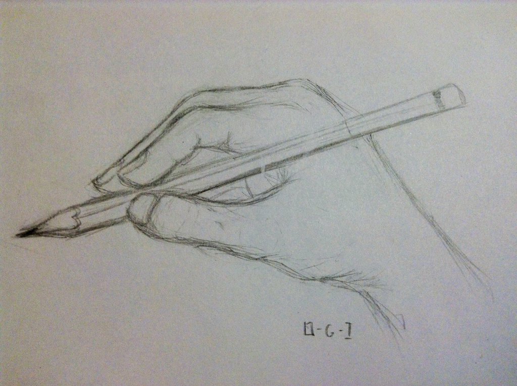 1024x765 Day 77. Draw Your Drawing Hand While Drawing It By 0 G Inspired