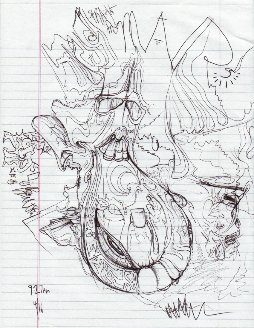 850x1097 Drawing On Acid