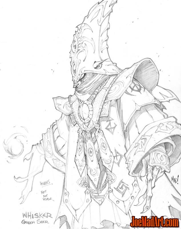 634x800 Dungeon Runners Whisker Green Seer Concept Art