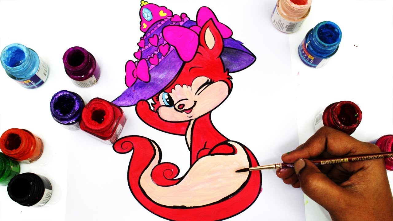 1280x720 Coloring Whisker Haven Palace Pet Treasure L Cute Cat With A Bow