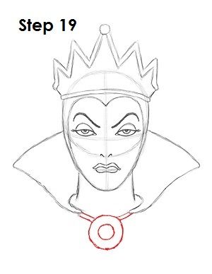 300x388 How To Draw Evil Queen 19 Drawing Tutorial Evil