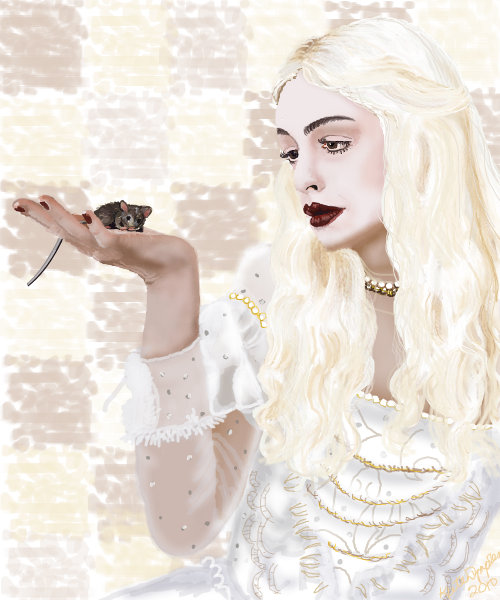 500x600 The White Queen A Fan Art Speedpaint Drawing By Kutedymples