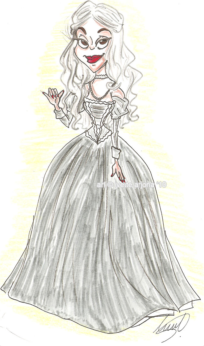 687x1163 Tim Burton's White Queen By Evy San