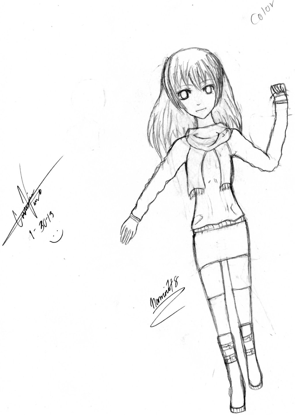 1024x1441 How To Draw Anime Girl Whole Body Photos Draw Anime Full Body