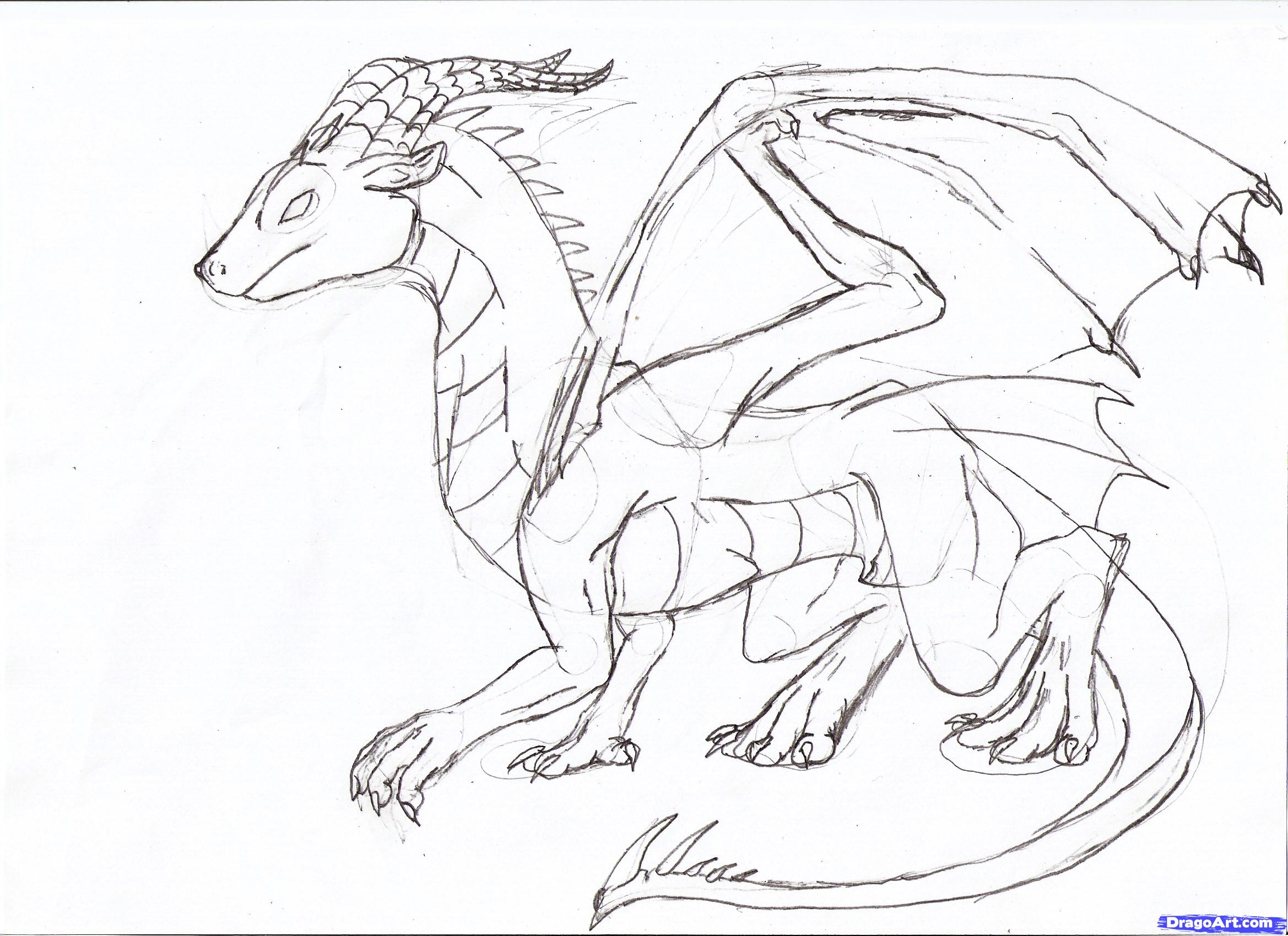 2338x1700 Pictures Dragons Full Body Sketches,
