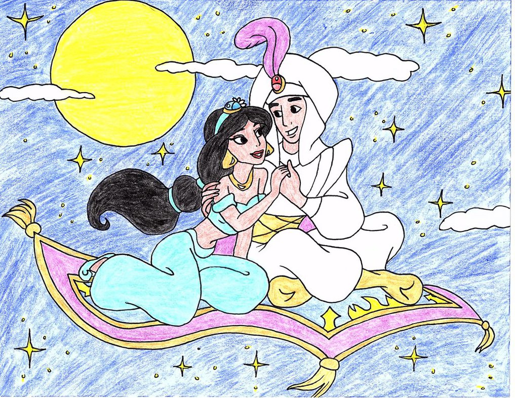 1017x786 A Whole New World Drawing By Julietcapulet432